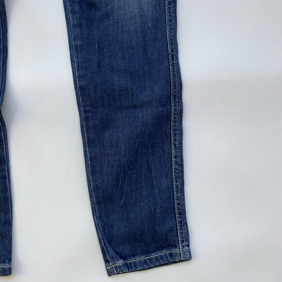 Guess Women’s 1981 High Rise Skinny Jeans Blue Distressed Wash Size 24 - Picture 8 of 14